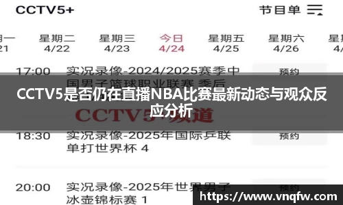 CCTV5是否仍在直播NBA比赛最新动态与观众反应分析