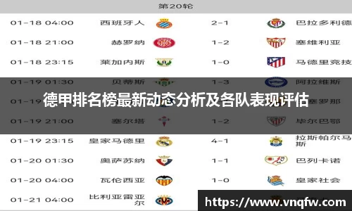 德甲排名榜最新动态分析及各队表现评估
